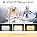 Nail Table Light Foldable - Nail Light for Desk, Square Led Frame Manicure Nail Desk Lamp for Tattoo Lash Tech, 3 Color Temperature 4000k-6500k