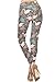 Leggings Depot High Waisted Checkered & Animal Print Leggings for Women-Full Length-R826, Flamingo Mode, Plus Size