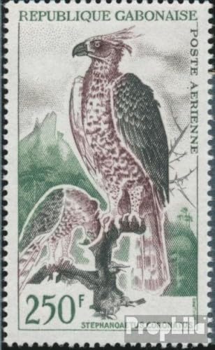 Sellos de Gabón 1964 de aves Prophila 207 MNH para coleccionar