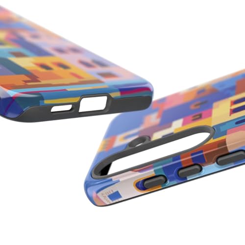 Coque rigide Samsung S25 Plus illustration côtière bleue finition premium - 3