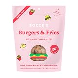 Bocce's Bakery - Limited Edition Wheat-Free Dog Treats, Burgers & Fries Biscuits, 5 oz