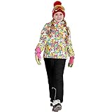Hochwertige Stoffe: Mädchen Schneeanzug besteht aus hochwertigen Stoffen, wind-, wasser- und regen- und schneedicht, atmungsaktiv und verschleißfest, weich und bequem, dick und warm.