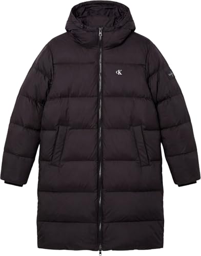 Calvin Klein Herren Ls Long Length Hooded Nylon Puff Lv04rh501g Mäntel (1 Stück), Schwarz (Schwarz), S – Ansicht 4
