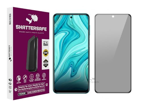 Image of Anti-Spy Privacy Tempered Glass Compatible For Mi Note 10 Lite /Note 11T 5G [Pack of 1]. Anti-Scratch, Edge-to-Edge Protection With Easy Installation Kit & Case Friendly Fit.