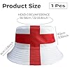 AURALIN England Bucket Hat Reversible St George's Cross Polyester Sun Hat (56-58cm) Essential Football Fan Gear for Men & Women World Cup 2026 & St George's Day #1