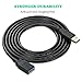 XBOHJOE USB Extension Cable 3.3ft USB 3.0 Male to Female Extender Cord Data Transfer 5Gbps for USB Flash Drive,Mouse,Xbox,Keyboard, Card Reader,Printer etc (3.3FT Black)
