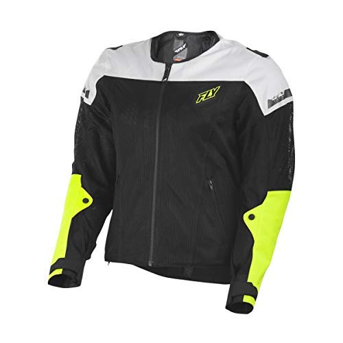 Fly RacingFlux Air Mesh Jacket (Black/Hi-Vis, 3X-Large)
