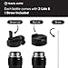 Travel Kuppe Vacuum Insulated Cycling Sports Water Bottle | Bike Water Bottle Insulated w/Straw & Sip Lid | Stainless Steel Cycling Water Bottle | Sports Water Bottle Insulated & Scratch Resistant