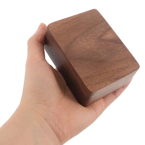 TOYANDONA Boîte À Boutons De Manchette En Bois De Noyer Étui De Rangement Portable Pour Pinces À Cravate Coffret Compact Pour Voyage Et Bureau Boîte À Bijoux Pour Homme Cadeau Pour Messieurs – vue 4
