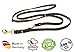 Hundeleine Leder 2m kleine Hunde leicht Fettlederleine [3-Fach Verstellbar] Lederleine geflochten – robuste Leine Hund mit Messingbeschlägen – Führleine Hund & Freihandleine zum Umhängen, Braun 8mm