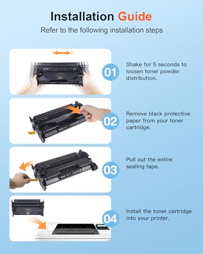 Image of 58A CF258A Toner Cartridge Compatible for MFP M428fdw (2 Black, with Chip)