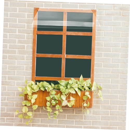 Toldo de entrada transparente con visibilidad clara y protección de ventanas 6