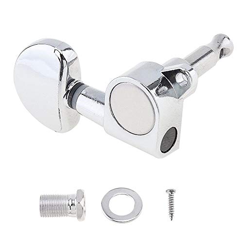 KKmoon 6 Chrome Tuning Pegs Keys Profissão Guitarra acústica sintonizadores de cabeças de máquina 3R