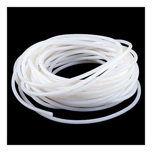 EDFMGH 5m White Solid Silicone Cord Dia 4-10mm Rubber Gasket Trim Seal Strips High Temperature Resistant Round O-Bar Strip, 1pcs(Dia 6mm)