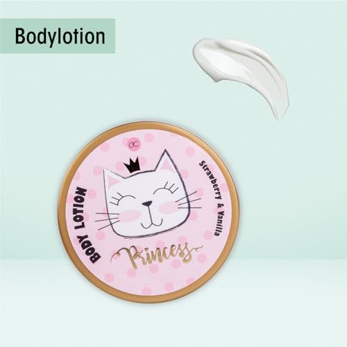 Accentra - Set regalo Princess Kitty para niñas y mujeres - Kit ducha 7 pz con baño espuma, bombas-baño, gel duche, loción cuerpo etc. - Surtido con fragancia de fresa y vainilla en maletín de papel - imagen 9