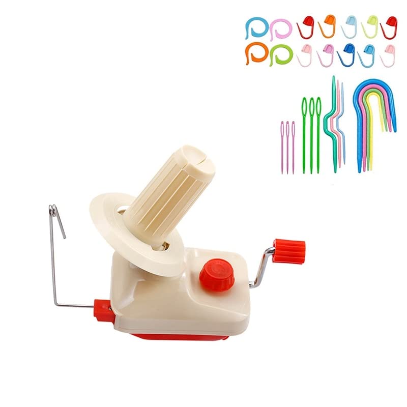 Promotion! Yarn Ball Winder, Manual Yarn Winder, Winder For Crochet, Easy To Install And Use Winder With Knitting Kit - (Color: as shown)
