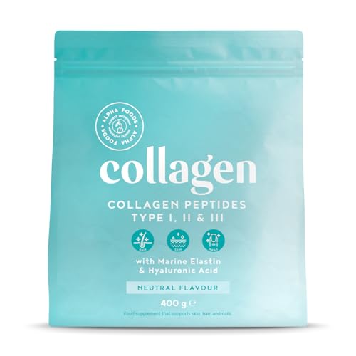 Alpha Foods Collageenpoeder met marine elastine en hyaluronzuur