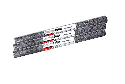 d-c-fix 346-0583 3-PK Decorative Self-Adhesive Film, Slate Grey, 17" x 78" Roll, 3-Pack - Thumbnail 2