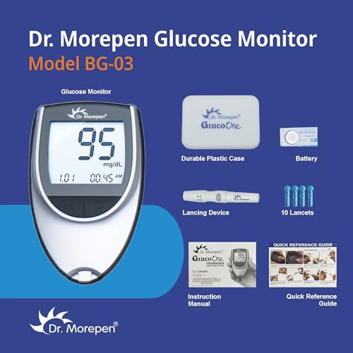 Dr.Morepen GlucoOne Blood Glucose Monitor Model BG 03 with 25 Strips - Image 4