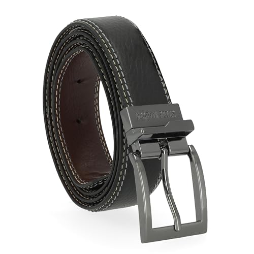 Image of Steve Madden Men's Reversible Men's Dress Casual Every Day Leather Belt