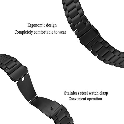 Ruentech Band Compatible For Sunkta K52/Foxbox K52/Lige K52/Linwear K52/Eigiis K52 Smart Watch Bands, Replacement Stainless Steel Strap Adjustable Metal Wristbands For K52 Military Smartwatch thumb #4