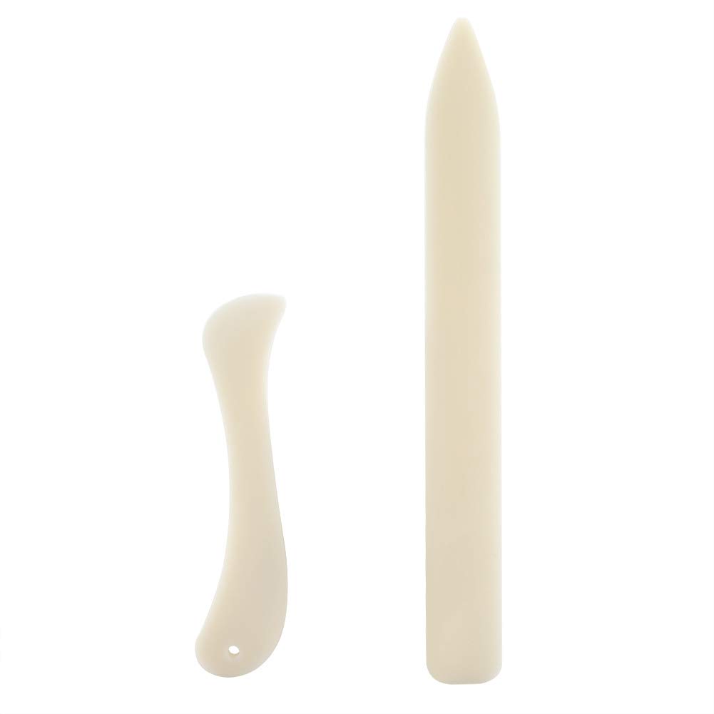 2PCS / Set Strumento per piegare la carta Set per piegare la carta Strumento per piegare la creazione di punti per lavori di carta, rilegatura, fabbricazione di carte e forniture per ufficio