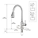 Smart Touch Faucet for Kitchen Sink : MSTJRY Touch Kitchen Faucets with Pull Down Sprayer Touch Kitchen Faucet-Stainless Steel Touch Faucet(Brushed Stainless Steel)