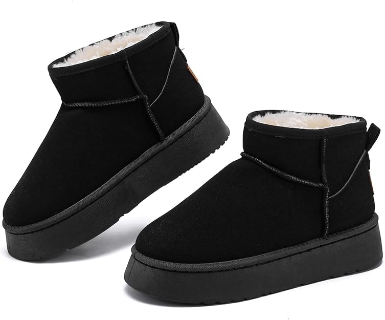 Botas Con Pelo Botas Mujer Rumkok Invierno Peluche Forro Botas