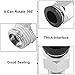 Qjaiune 5Pcs Male Straight Push to Connect Fittings 12mm Tube OD x 1/4 inch NPT Thread, Air Push Connect Tool Pneumatic Hose Fittings