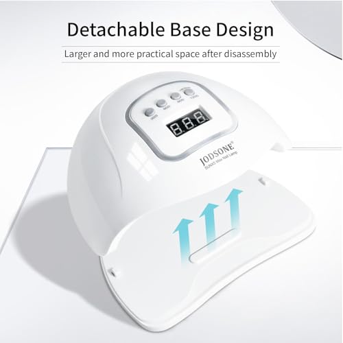 Image of JODSONE U V LED Nail Lamp with Gloves Kit, Nail Dryer for Gel Nails Professional for Home and Salon