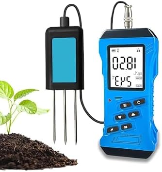 Digital Soil Tester 7 in 1 Measures NPK pH EC Temperature Humidity Fast Reading LCD Screen Reagent Free Portable Tool for Garden Farm Indoor Outdoor Plant Care Accurate Moisture Analysis