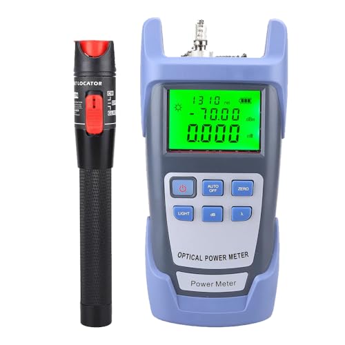 LIAYTRSS Localizador Visual de Fallas y Medidor de Potencia de Fibra Óptica FTTH - 50mW, 50KM, -70 dBm a +10 dBm