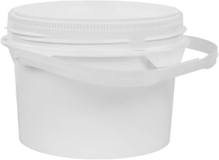 2 Gallon Life Latch New Generation High Density Plastic Tamper Evident Shipping Container with Red Lid (4 Containers)