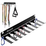 Wall-Mounted Gym Organizer, Resistance Band Storage Rack, Barbell Holder Wall Mount, Dumbbell Storage, Home Gym Accessories Holder (ZJ-L-2m)