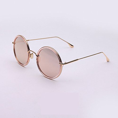 Lunettes de soleil anti-rayonnement rondes rétro pour homme au visage long YL