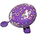 KIDDIMOTO Glocke Design Klingel/Fahrradklingel zubehör für Fahrrad, Roller, Scooter, Kinderroller Kinderfahrrad & Laufrad - Unicorn/Einhorn - Klein (58mm)