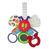 Eric Carle Mirror Teether 3pk Joy Toy 551270 - Rassel mit Spiegel auf der Rückseite, 18 cm, 3-fach sortiert