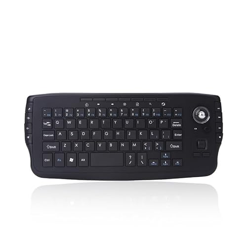 Mini Ergonomic Keyboard Trackball Air Mouse 1200dpi Function TV 2.4G Wireless Keyboard with