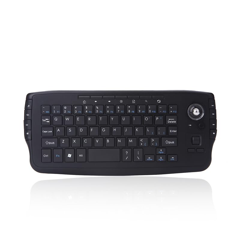 Mini Ergonomic Keyboard Trackball Air Mouse 1200dpi Function...