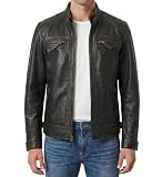 Decrum Mens Leather Jacket - Distressed Brown Jackets for Men [1100115] | D1 Distressed Brown, XL