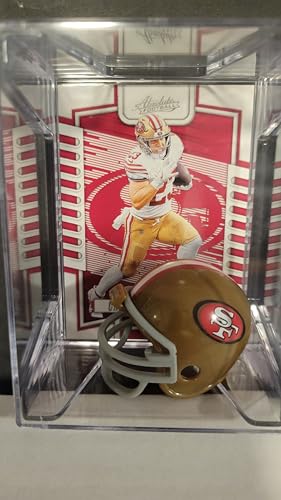 Christian McCaffrey San Francisco 49ers Mini Helmet Card Display Case Collectible Auto Shadowbox Autograph