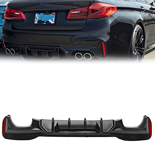 Diffuseur arrière BMW G30 G31 M Sport aérodynamique en ABS noir brillant