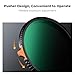 K&F CONCEPT 67mm Ultra-Low Reflectivity Putter Variable ND Filter ND2-ND400 (1-9 Stops) 28 Multi-Layer Coatings AGC Glass Adjustable Neutral Density Camera Lens Filter (Nano-X Series)