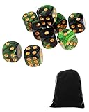 pc salon gamer Ce Set Comprend : 10 dés noirs et verts de haute qualité aux couleurs vives et une pochette en velours. Solides, portables et faciles à utiliser, ces dés répondront à tous vos besoins de divertissement. Ils sont parfaits pour les jeux de société et les jeux de plateau