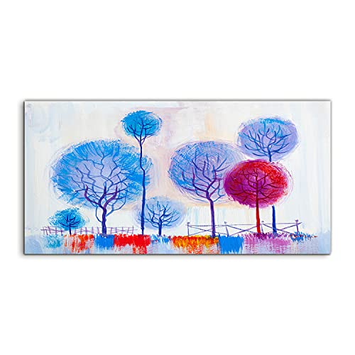 Art mural acrylique salon grand format 120x60cm de style peinture abstraite moderne
