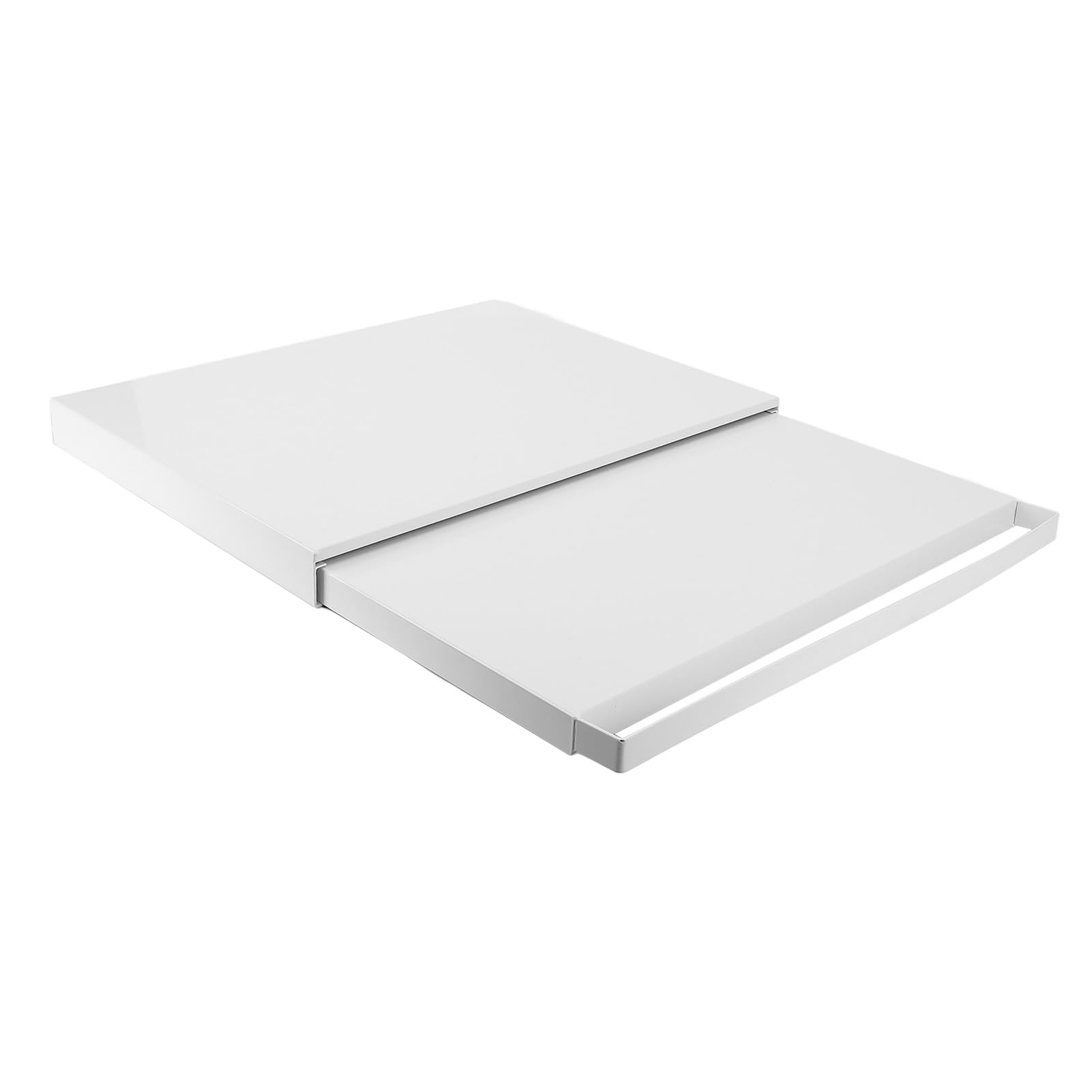 Vassoio scorrevole per elettrodomestici da Slider per riporre piano di lavoro, Ripiano estraibile per forno a microonde, Vassoio scorrevole per macchina da caffè (WHITE)