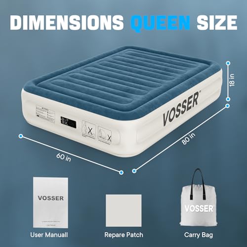 VOSSER Queen Air Mattress with Built-in Pump VOSSER-H-Q02 の商品画像 6