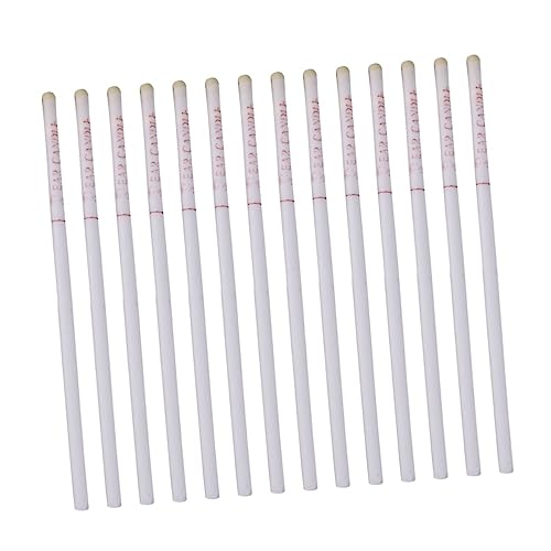 Mobestech 50pezzi Candele Di Cera d Api Per Orecchie Kit Di Pulizia Auricolare Fatti Mano Rimozione Del Cerume Con Istruzioni Di Sicurezza