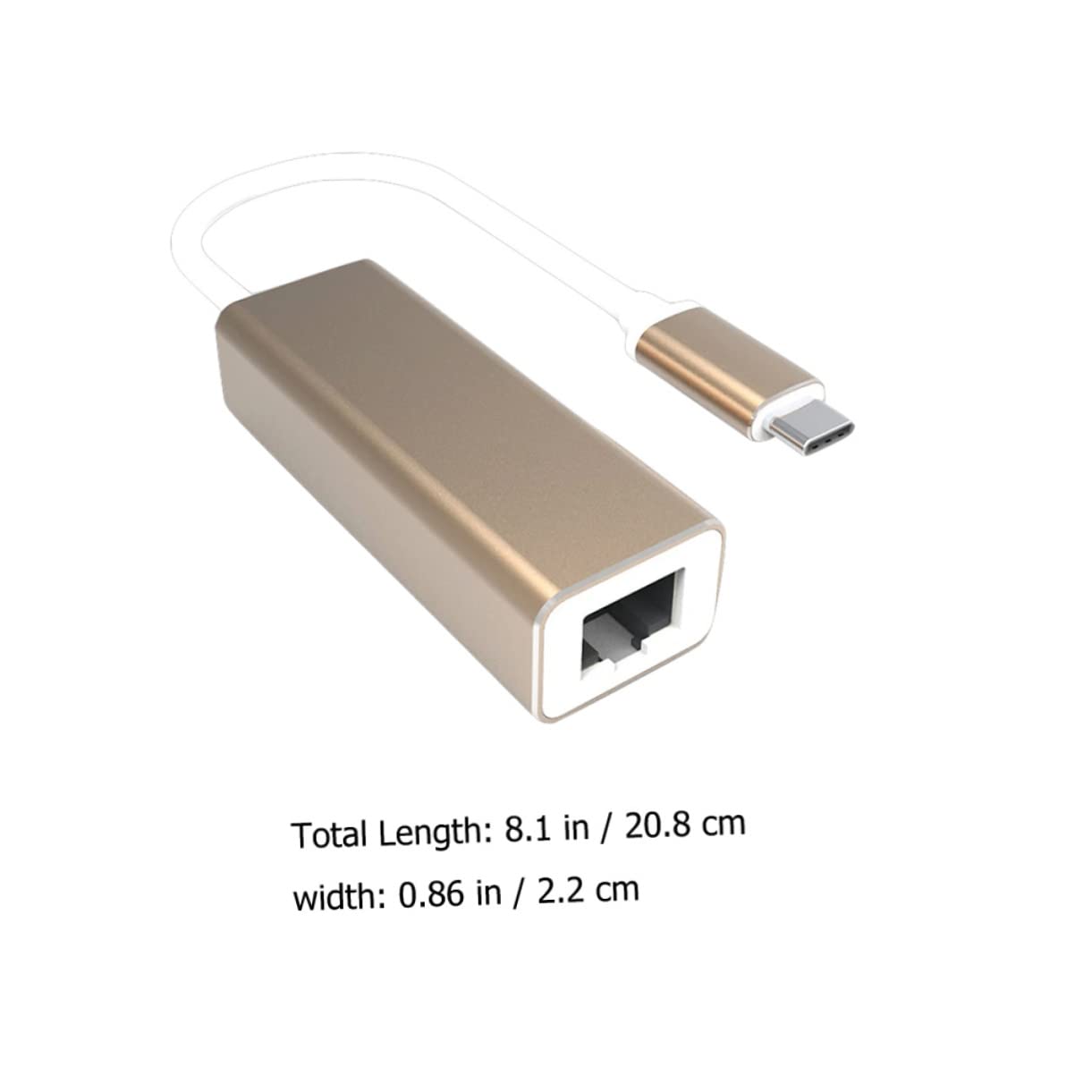 VILLCASE 3 Pezzi Adattatore Ethernet USB C Gigabit Mbps Compatibile con Laptop e Desktop Facile Usare Wake Up Remoto Per Gaming e Streaming