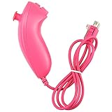 Ogrmar Pink Nunchuck Controller for Nintendo Wii Video Game (Pink)